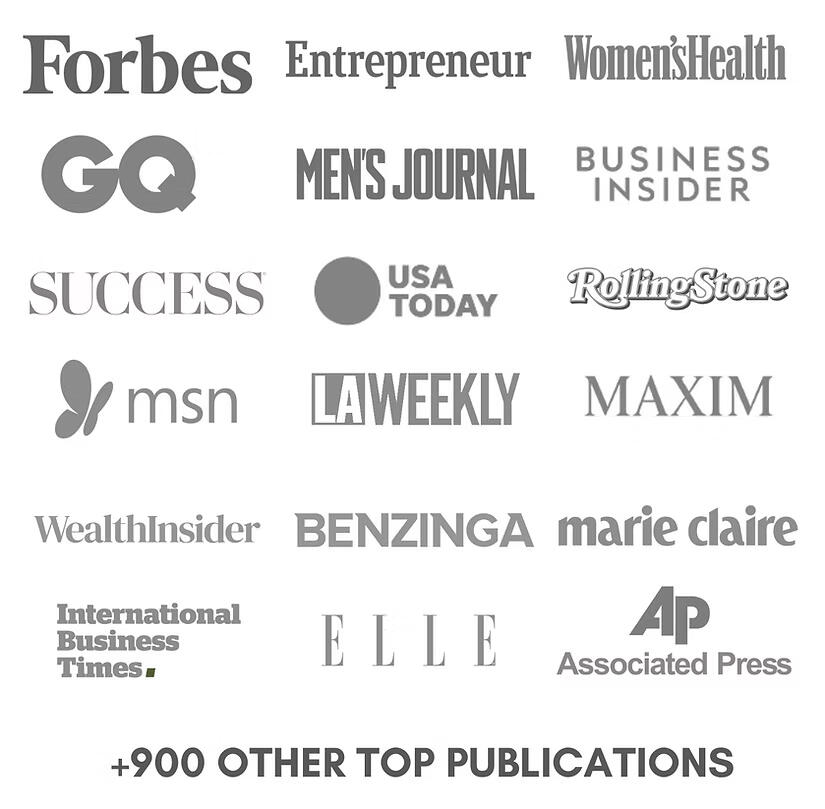 Media feature logos grid